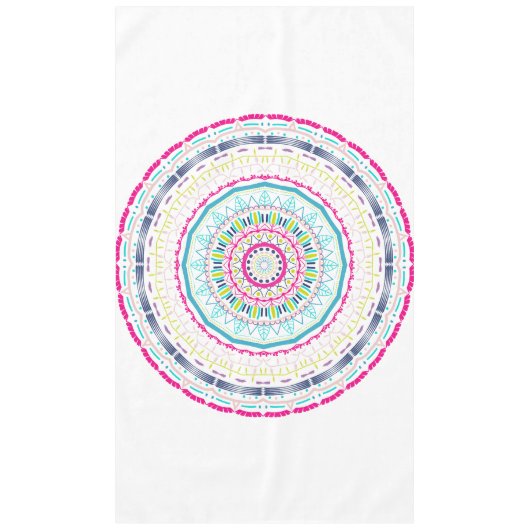 kleurrijk mandala tafelkleed (Voorkant)