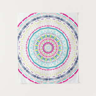 kleurrijk mandala wandkleed