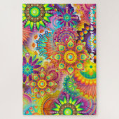 kleurrijk mandalas fractaal abstract patroonontwer legpuzzel (Verticaal)