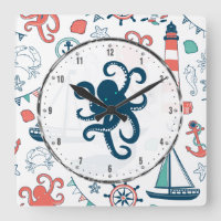 Kleurrijk marien leven met een Cute Octopus