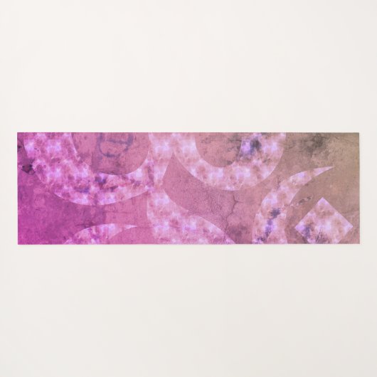 Kleurrijk marmer OM symbool gepersonaliseerd omkee Yogamat (Achterkant (horizontaal))