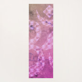 Kleurrijk marmer OM symbool gepersonaliseerd omkee Yogamat (Achterkant)