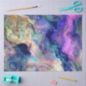 Kleurrijk marmer tissuepapier (Craft)