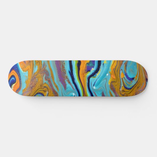 Kleurrijk marmeren textuur skateboard | DP7 (Horizontaal)