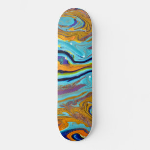 Kleurrijk marmeren textuur skateboard   DP7