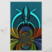 Kleurrijk Masai Shield ontwerp Briefpapier (Voorkant)