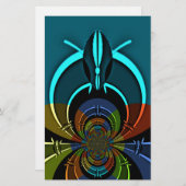 Kleurrijk Masai Shield ontwerp Briefpapier (Voorkant / Achterkant)