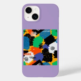 Kleurrijk maximalistisch ontwerp Case-Mate iPhone 14 hoesje