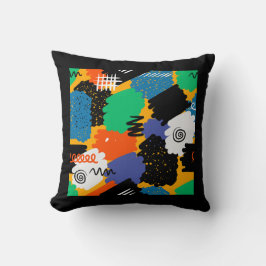 Kleurrijk maximalistisch ontwerp kussen