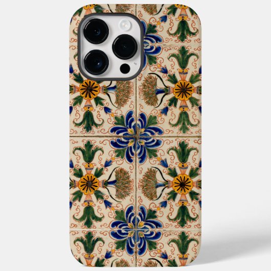 Kleurrijk mediterraan  Floral Pattern Case-Mate iPhone Case (Achterkant)