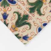 Kleurrijk mediterraan  Floral Pattern Fleece Deken (Hoek)