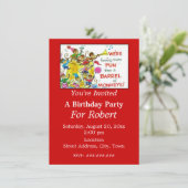 Kleurrijk Meer Plezier dan Barrel of Monkeys Verja Kaart (Staand voorkant)