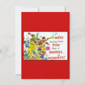 Kleurrijk Meer Plezier dan Barrel of Monkeys Verja Kaart (Achterkant)