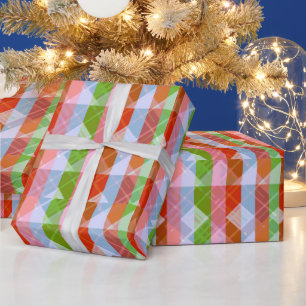 Kleurrijk Meerkleurig Opgewekt Gestreept Cadeaupapier