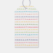 Kleurrijk Merry and Bright Gift Label Cadeaulabel (Achterkant)