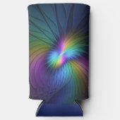 Kleurrijk met blauwe, moderne Abstracte fractale k (Voorkant)