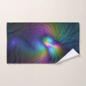 Kleurrijk met blauwe, moderne Abstracte fractale k Bad Handdoek (Handdoek)