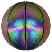 Kleurrijk met blauwe, moderne Abstracte fractale k Basketbal (Verticaal)