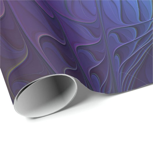 Kleurrijk met blauwe, moderne Abstracte fractale k Cadeaupapier (Rol Hoek)