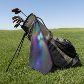 Kleurrijk met blauwe, moderne Abstracte fractale k Golfhanddoek (Groen)