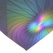 Kleurrijk met blauwe, moderne Abstracte fractale k Medium Tafelloper (Hoek)