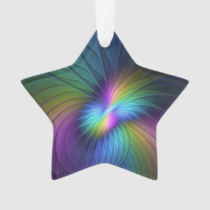 Kleurrijk met blauwe, moderne Abstracte fractale k Ornament
