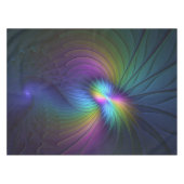 Kleurrijk met blauwe, moderne Abstracte fractale k Tafelkleed (Voorkant (Horizontaal))