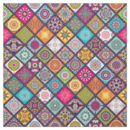 Kleurrijk met diamant getild mandalas floreel patr stof