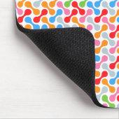 Kleurrijk metaballenpatroon, abstract veelkleurig muismat (Hoek)