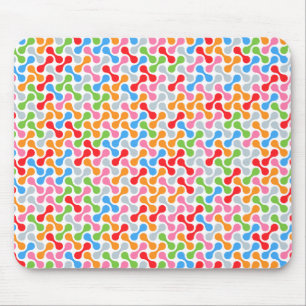 Kleurrijk metaballenpatroon, abstract veelkleurig muismat