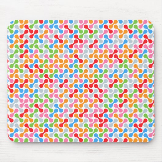 Kleurrijk metaballenpatroon, abstract veelkleurig muismat (Voorkant)