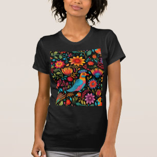 Kleurrijk Mexicaans patroon T-shirt