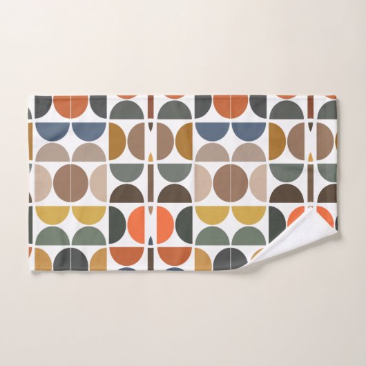 Kleurrijk, middelcentraalvormig, geometrisch patro bad handdoek (Handdoek)