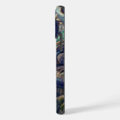 Kleurrijk, middeleeuws Drakenkasteel iPhone Hoesje (Linkerkant)