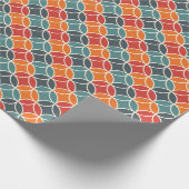 Kleurrijk midden-eeuw modern stijlpatroon cadeaupapier (Hoek)