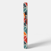 Kleurrijk midden-eeuw modern stijlpatroon Case-Mate iPhone case (Achterkant / Links)