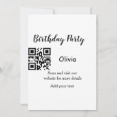 Kleurrijk minimaal jouw tekst afbeelding toevoegen kaart (Achterkant)