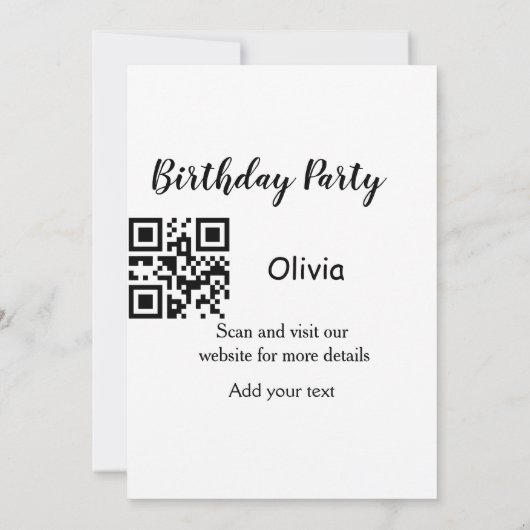 Kleurrijk minimaal jouw tekst afbeelding toevoegen kaart (Achterkant)