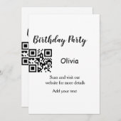 Kleurrijk minimaal jouw tekst afbeelding toevoegen kaart (Voorkant / Achterkant)