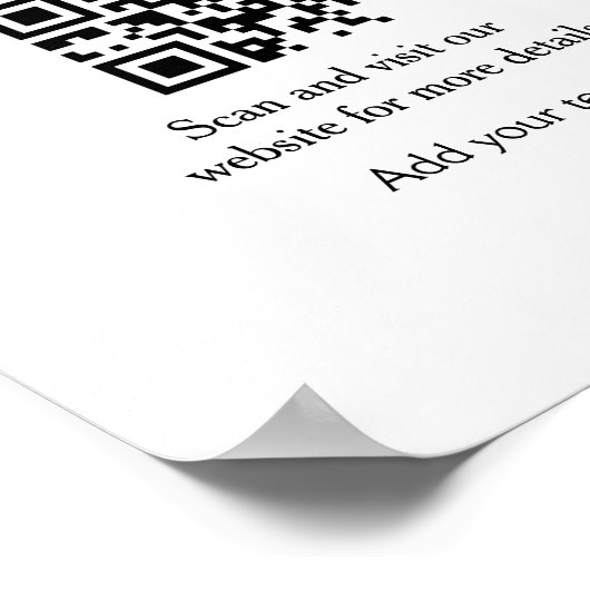 Kleurrijk minimaal jouw tekst afbeelding toevoegen poster (Hoek)