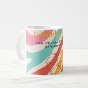 Kleurrijk Minimalistisch Huwelijk Koffiemok