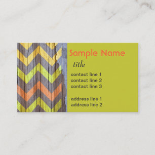kleurrijk model van de creditcard chevron visitekaartje