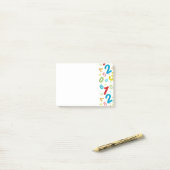 Kleurrijk Modern 123 Wiskunde Post-it® Notes (Op bureau)