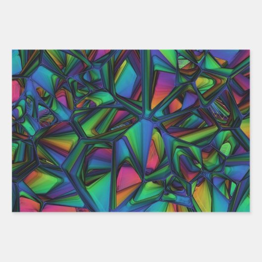 Kleurrijk modern Abstract Inpakpapier Vel (Voorkant)