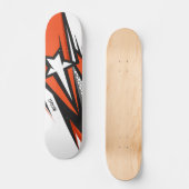 Kleurrijk Modern Geometrisch Abstract Sterpatroon Skateboard (Voorkant)