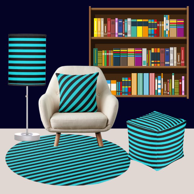 Kleurrijk modern gestreept patroon kussen (Creator heeft geüpload)