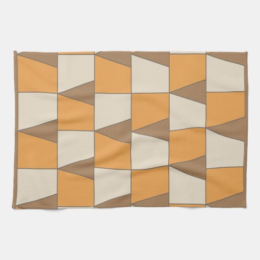 Kleurrijk Modern Hedendaags geometrisch patroon Theedoek (Horizontaal)