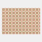 Kleurrijk Modern Kerst Geometrisch Verpakkingsdocu Inpakpapier Vel (Voorkant 3)