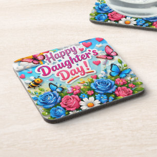 KLEURRIJK MODERN LIEFDESCADEAU VOOR DOCHTER  BIER ONDERZETTER