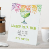 Kleurrijk modern Margarita Bar bord Reclamebord Met Voetstuk (Insitu)